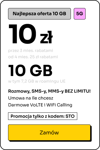 abonament lajt mobile - 10 GB - lajtomat