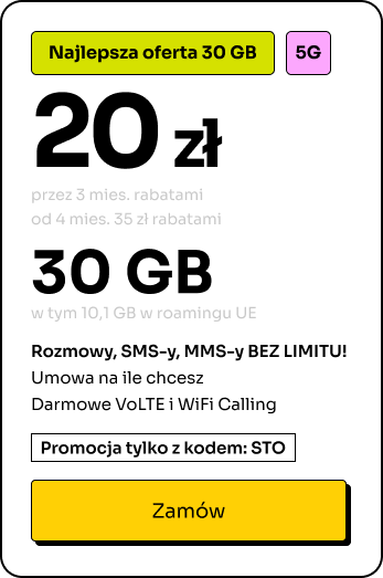 abonament lajt mobile - 30 GB - lajtomat